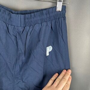 Pro Player Navy Blue Athletic Track Pants Elastic Waist Logo Size L
